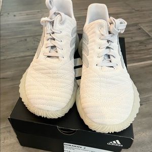 Adidas Sobakov Size 7, used in box. Off white, worn 3 times.